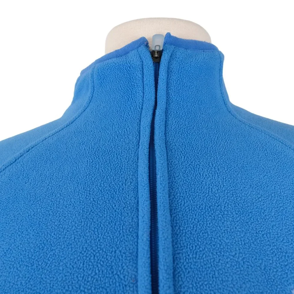 Adidas Jacket Pullover Women’s Size Small Fleece Quarter Zip Blue - Picture 3 of 11